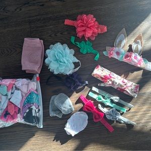 Baby girl accessory bundle